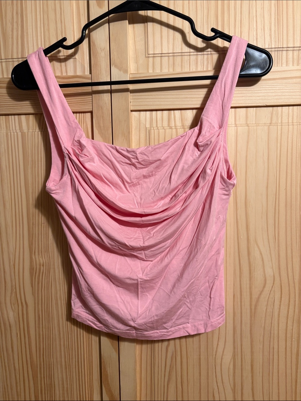 Pink Draped Tank Top - Women
